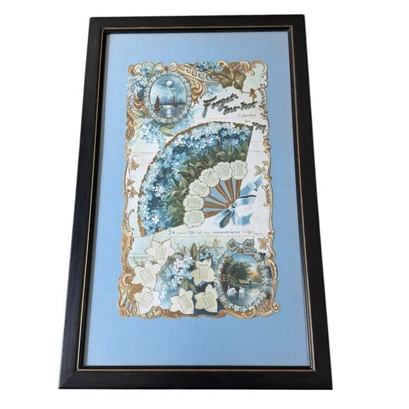 VTG 1907 Calendar Original In Your Life Let My Remembrance Linger Longfellow - Picture 1 of 11